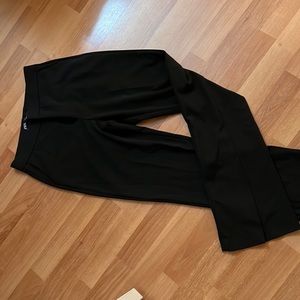 Zara - Black slim trouser, bootcut, split hem
